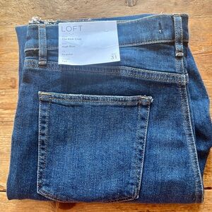 NEW LOFT The Kick Crop High-Rise Jeans 31 Tall